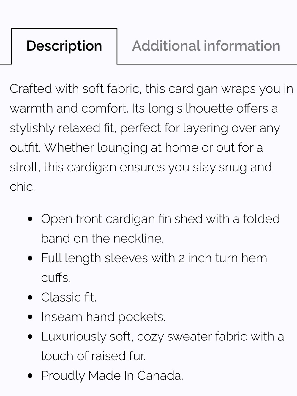 SYMPLI Cream Plush Open-Front Cardigan Jacket - Picture 11 of 11